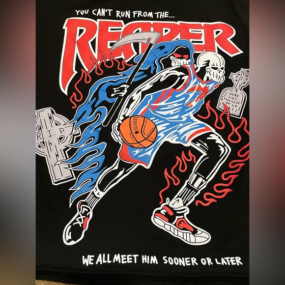 WARREN LOTAS & KEVIN DURANT “CAN’T RUN FROM THE REAPER” T-SHIRT SIZE SMALL NICE! - Picture 2 of 13